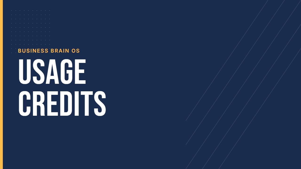 Usage Credits